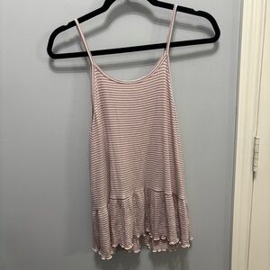American Eagle Striped Tank Top, Size Large